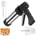 thumbnail image 2 of 2X Churrera Churro Maker Machine Kit de Acero Inoxidable para Hacer Churros con 3 Boquillas Diferentes para Pastelera Hueca, 2 of 5
