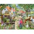 thumbnail image 1 of 5D bricolaje granja paisaje completo redondo diamante pintura pared arte decoración diamantes de imitación artesanías Tmvgtek decoración de arte en el hogar, 1 of 9