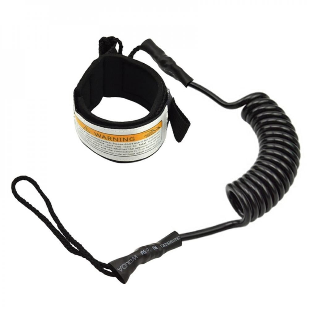 HONGXINYUAN 1PC Kayak Safety Boat Paddle Traction Buckle Rope Canoe Fishing Rod Coiled Elastic Coiled Cord