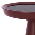 thumbnail image 4 of Safavieh Hikuma Modern Iron Round End Table, Black / Bordeaux, 4 of 7