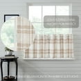 thumbnail image 6 of VHC Brands Plaid Curtain Tier, Wheat, 24x36, Set of 2, 6 of 7