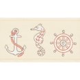 thumbnail image 3 of Authentic Hotel and Spa Turkish Cotton Nautical Embroidered Cream 4-piece Towel Set, 3 of 4