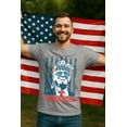 thumbnail image 2 of Tstars 'Murica American Flag Trump Shirt | Patriotic USA MAGA Men's Tee for 4th of July & Memorial Day Medium Gray, 2 of 6