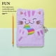 thumbnail image 3 of Diario de felpa con cerradura, cuaderno de animales de dibujos animados, lindo gato, diario difuso, cuaderno de escritura, diario personal, diario para la escuela, hogar, oficina, color morado, 3 of 5