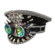 thumbnail image 5 of Tocado Tocado Decoración Sombrero Discoteca Lentejuelas Brillantes con Gafas Gorra Gótica para Negro, 5 of 9