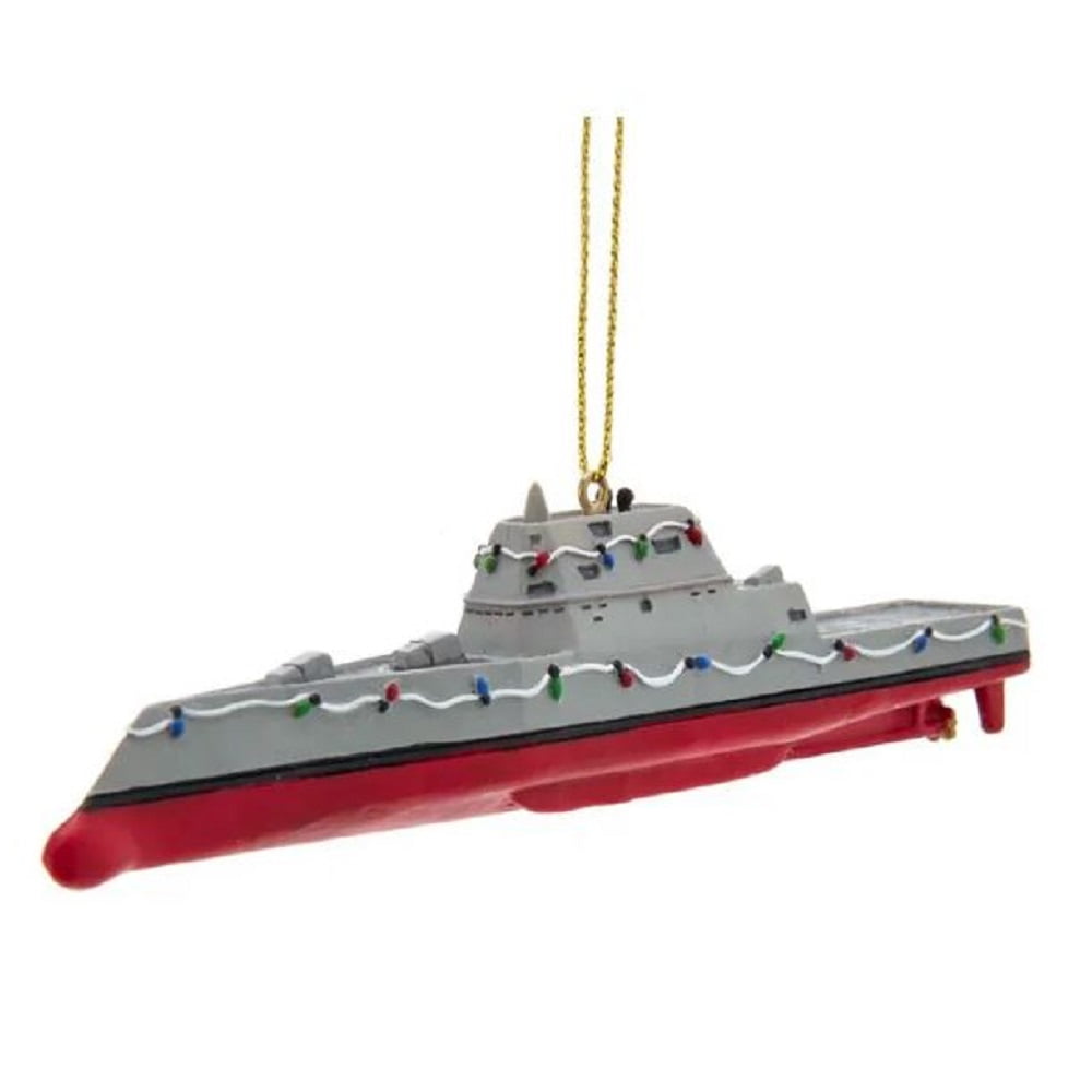 US Navy Modern Destroyer Ship Christmas Ornament NA2201