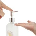 thumbnail image 3 of Unique Bargains 1 Pc Cylinder Ginko Soap Dispenser 13.53oz Clear Silver Tone, 3 of 6