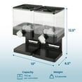 thumbnail image 2 of Zevro KCH-06134 Compact Dry Food Dispenser, Dual Control, Black/Chrome, 2 of 6