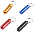 thumbnail image 3 of Waterproof Aluminum Pill Box Outdoor Camping Case Waterproof Travel Capsule Keychain Holder Pills Storage Case Organizer, 3 of 7