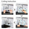 thumbnail image 5 of Yayeee Faucet Mat for Kitchen Sink 30" Diatomite Long Splash Guard Pad, Colorful Trains, 2 Pack, 5 of 7