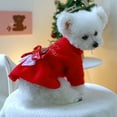 thumbnail image 6 of Merry Christmas Bowknot Decors Pet Dress Pet Skirt Festival Dress for Pet, 6 of 14