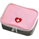 thumbnail image 1 of Mini Open First Aid Kit Bag Travel Pharmaceutical Organizer Emergency Kit Pink and Beautiful, 1 of 5