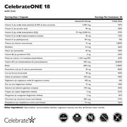 Celebrate Vitamins CelebrateONE 18 Once Daily Bariatric Multivitamin with Iron Capsules, 18 mg of Iron, 90 count
