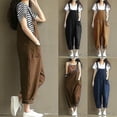 thumbnail image 3 of Combinaisons Amples pour Femmes Salopettes Oversize Pantalons de Mode à Lanières, 3 of 3