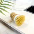 thumbnail image 6 of WUJDF 1 Pc Natural Bamboo Dishwashing Brush, Environmentally Friendly and Scratch Free Bamboo Kitchen Cleaning Tool with a Hanging Rope and Ergonomic Handle, Suitable for Kitchen Sinks and Utensils, 6 of 8