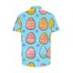 thumbnail image 4 of Blusas y camisas de manga corta con cuello en V Camisa estampada de Pascua para hombre Camisa abotonada Top de poliéster para hombre, 4 of 4