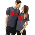 thumbnail image 2 of Matching Couples Shirts, Couples Matching Shirts Vacation His And Her Valentines Day Valentine'S Day Pajamas For 2024 men Valentine's set Funny St Patricks Shirt Outfits Funny Grey XL, 2 of 6