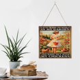 thumbnail image 6 of I Just Want To Work In My Garden And Hang Out With My Chickens Square Hanging Wooden Sign 12x12 Inches Farm Chicken Wood Sign for Home Kitchen Bar Coffee Shop Gift for Girl, 6 of 8