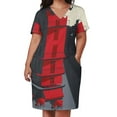 thumbnail image 3 of Vestido holgado con bolsillos para mujer vestido de verano para fiesta de graduación, 3 of 7