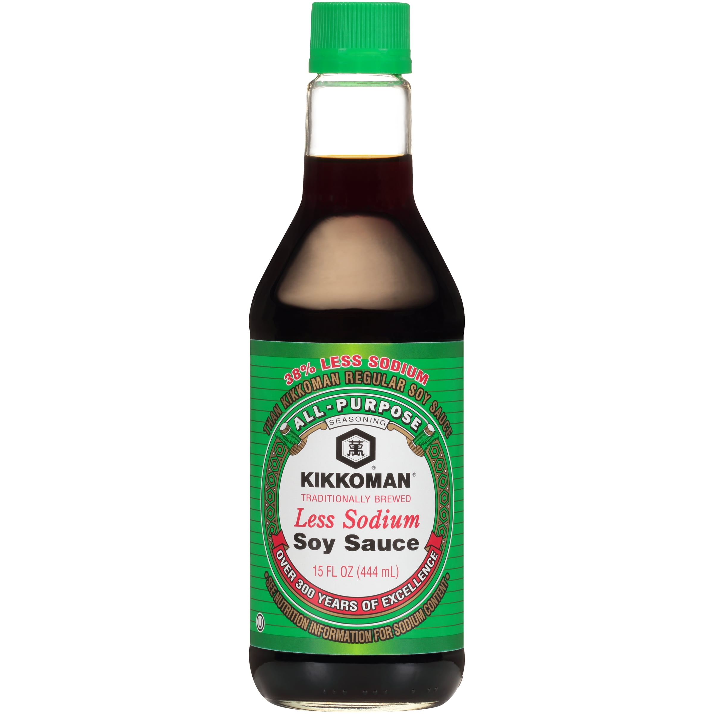 (12 pack) Kikkoman Less Sodium Soy Sauce, 15 oz Bottle