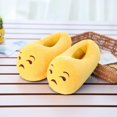 thumbnail image 1 of Cartoon Expression Cotton Slippers, Creative Winter Warm Cotton Slippers, 1 of 2