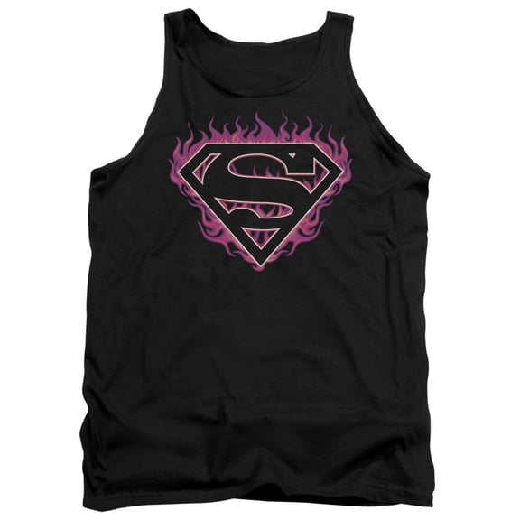 Superman - Fuchsia Flames - Tank Top - Medium