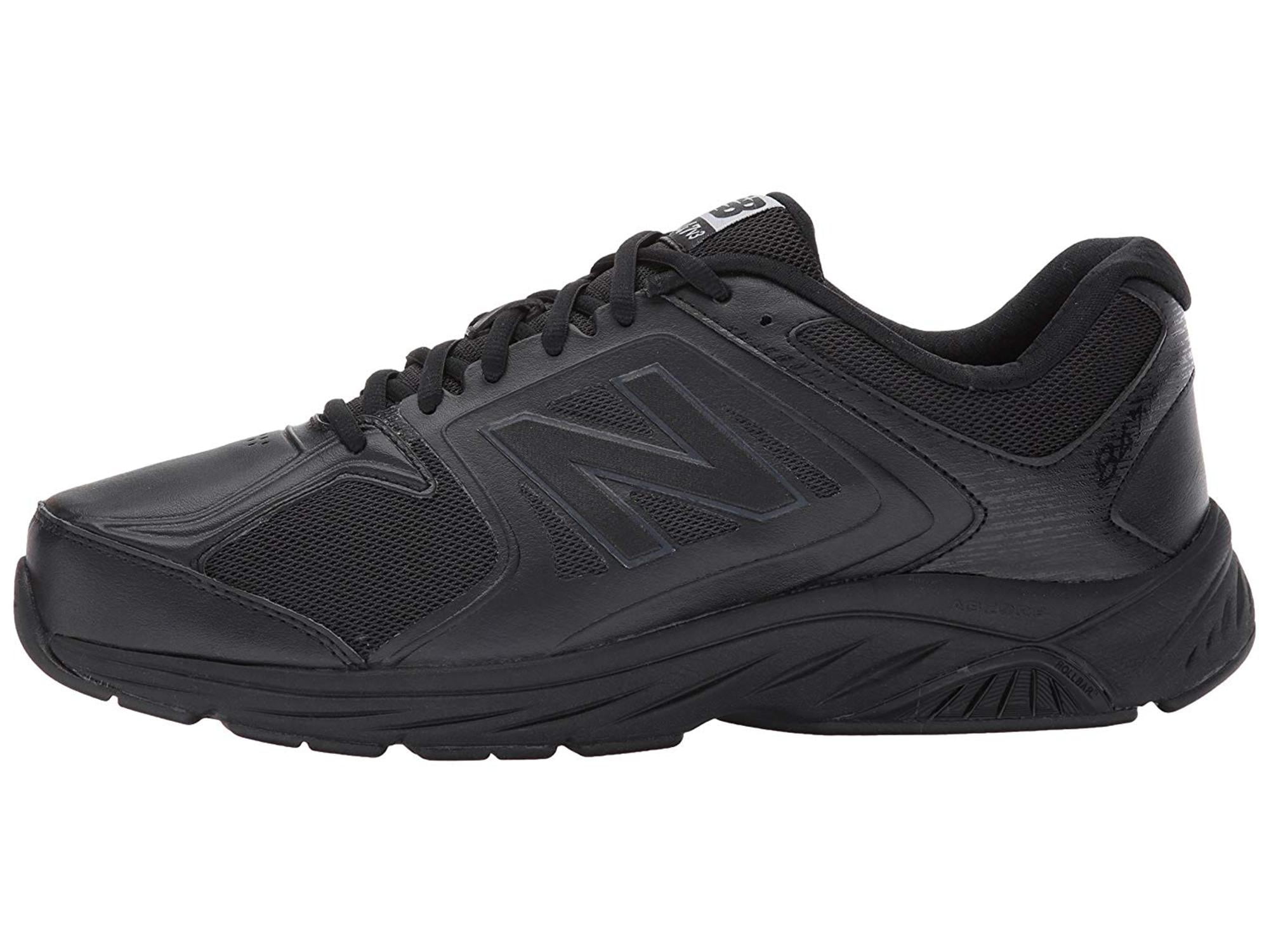 new balance men's mw577 black walking shoe - 11 4e us