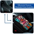 thumbnail image 5 of Valentine's Day Soft Comfortable 12.5x8.2 Inch Furry Printed Car Armrest Mat Cover Accessories, 5 of 6