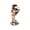 E003- C, variant on Indoor Halloween Decorations, Decorative Vases for Home Decor Chained Skeleton Hand Skull Vase, Spooky Halloween Decorations See No Evil Desktop Ornament, Day of The Dead Decor
