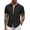 A - Plaid Collar- Black, variant on COOFANDY Men's Business Casual Button Down Short Sleeve Shirt Fitted Untucked Dress Shirt