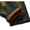 thumbnail image 6 of Ginsiom Mens Slim Fit Ripped Jeans Distressed Printed Denim Pants, 6 of 6