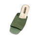 thumbnail image 1 of Amzcrzy Zapatos de mujer,Zapatos de mujer,Zapatillas de mujer, Sandalias de tacón grueso acanaladas para mujer, elegantes sandalias tipo mule de tela blanca. Sandalias Mujer Zapatillas De Casa, 1 of 6