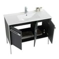 thumbnail image 3 of Fine Fixtures  Oakville Bathroom Vanity  with White Ceramic Sink Onix Grey - Chrome Hardware 42 Inch, 3 of 9