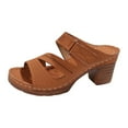 thumbnail image 2 of Mostsola Women's Heeled Sandals Open Toe Heel Slip on Slides Dress Shoes Orthopedic Sandals, 2 of 9
