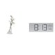 thumbnail image 1 of Figura de escritorio, estatua de bailarina, adorno de mesa, escultura de bailarina moderna, reloj de pared digital, material de resina, base estable,, 1 of 8