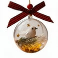 thumbnail image 5 of 3D Christmas Ornament with Bird Inside Snow Globe Effect Hanging Decor Musical Holiday Decoration for Xmas Tree（E), 5 of 5