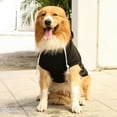 thumbnail image 5 of Pet Dog Hoodies Sweaters Winter Clothes with Hat And Pocket Costume Windproof Apparel for Small Medium Large Dog Black, 5 of 7