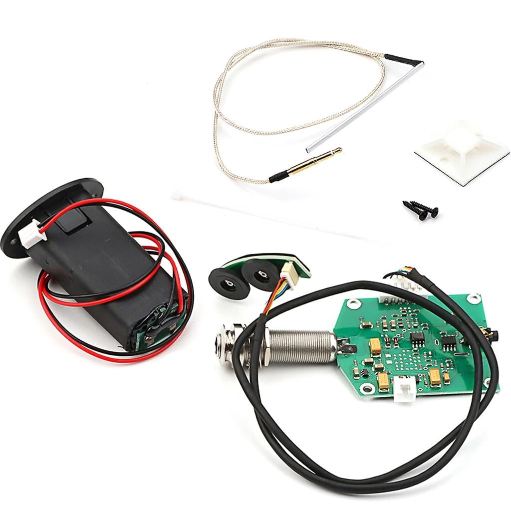 CEORPER Acoustic Guitar Preamp System Guitar Part Piezo Pickup Guitar Pickup Amplifier Guitar Part Accessory