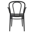 thumbnail image 4 of Compamia Victor XL Resin Outdoor Arm Chair Black, Set of 2, 4 of 7
