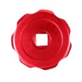thumbnail image 5 of Uxcell Round Wheel Handle Faucet Handles Manifold Gauges Knob Square Broach Handwheel Replacement Aluminum Alloy Red, 5 of 6