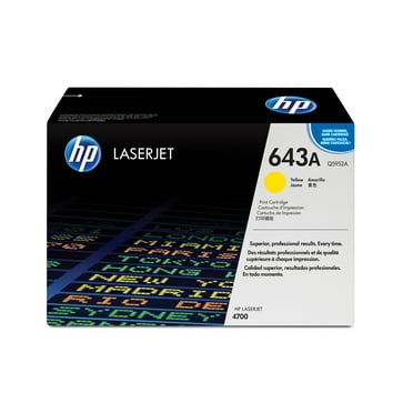 HP 643A Yellow Original LaserJet Toner Cartridge, ~10,000 pages, Q5952A