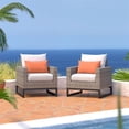 thumbnail image 2 of RST Brands Milo Gray Outdoor Club Chairs (Set of 2) - Cast Coral, 2 of 6