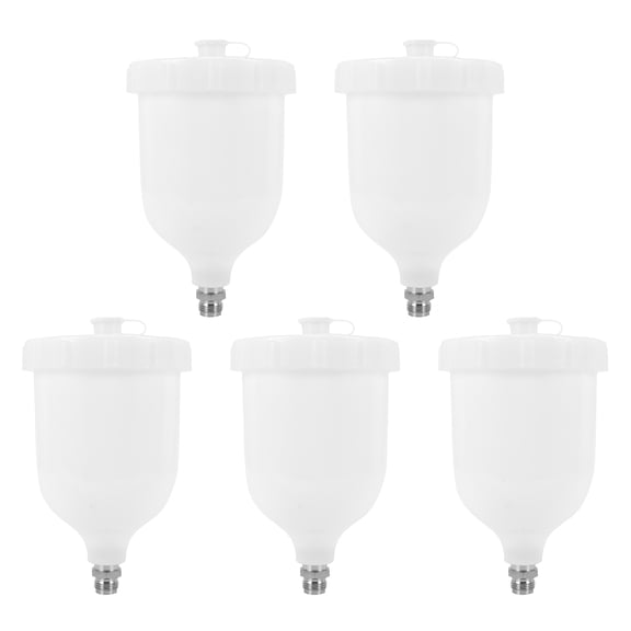 5X Cup Replacement Pot 600ML for / Pro Pri FLG New,5 x spray gun cup,White