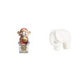 thumbnail image 1 of Figura De Elefante De La Fortuna, Escultura De Cerámica, Ideal Para Año Nuevo Y Navidad. Figura Coleccionable Con Almohadillas Antideslizantes Para Estantería O Mesa., 1 of 8