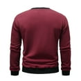 thumbnail image 3 of JXMVOJ Men's Crewneck Fleece Pullover Sweatshirt Men Casual Fashion Solid Pullover Long Sleeve Tops Sweatshirts, 3 of 3
