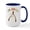 White/Navy Inside, variant on CafePress - Oh, Snap Wishbone Large Mug - 15 oz Ceramic Large White Novelty Mug