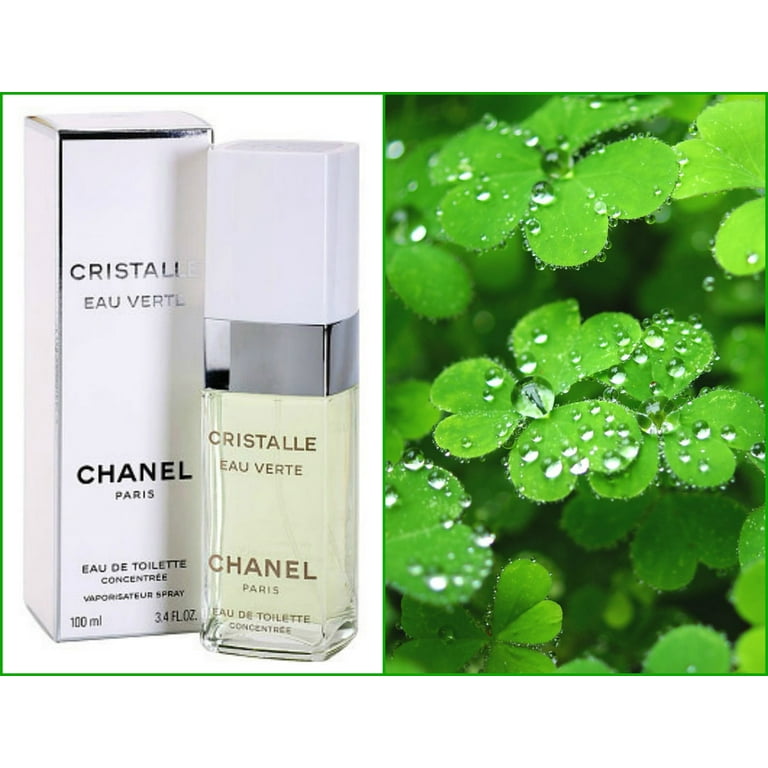 chanel cristalle eau verte eau de toilette spray for women, 3.4 oz