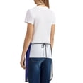 thumbnail image 4 of Naloa 1Pack Adjustable Bib Apron Waterdrop Resistant Cooking Kitchen Aprons for Women Men Chef, Neon Gradient Blue Print, 4 of 8