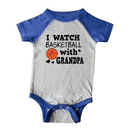 

Inktastic I Watch Basketball with Grandpa Gift Baby Boy Bodysuit