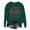 Green, variant on Womens Christmas Tops Fashion Festive Christmas Print Round Neck Womens Holiday Clothing,Black,XL